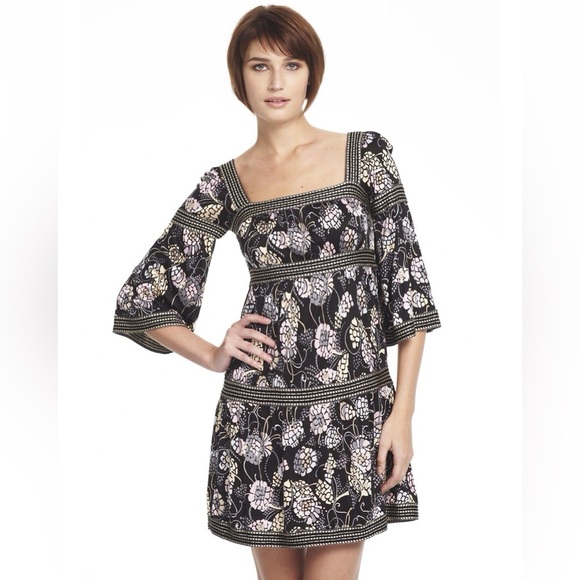 Missoni Flare Sleeve Foral Print Dress
